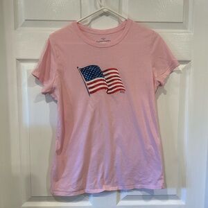 Pink Shirt with American Flag by Faded Glory